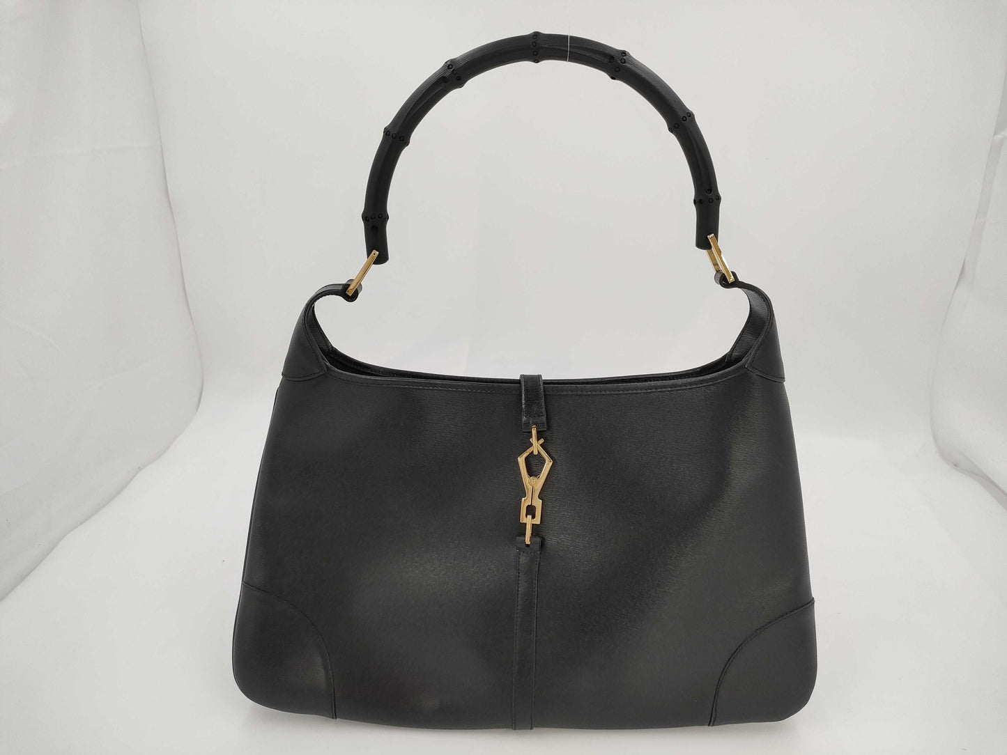 GUCCI GUCCI Gucci Jackie Bag Bamboo Kandinsky Leather Handbag