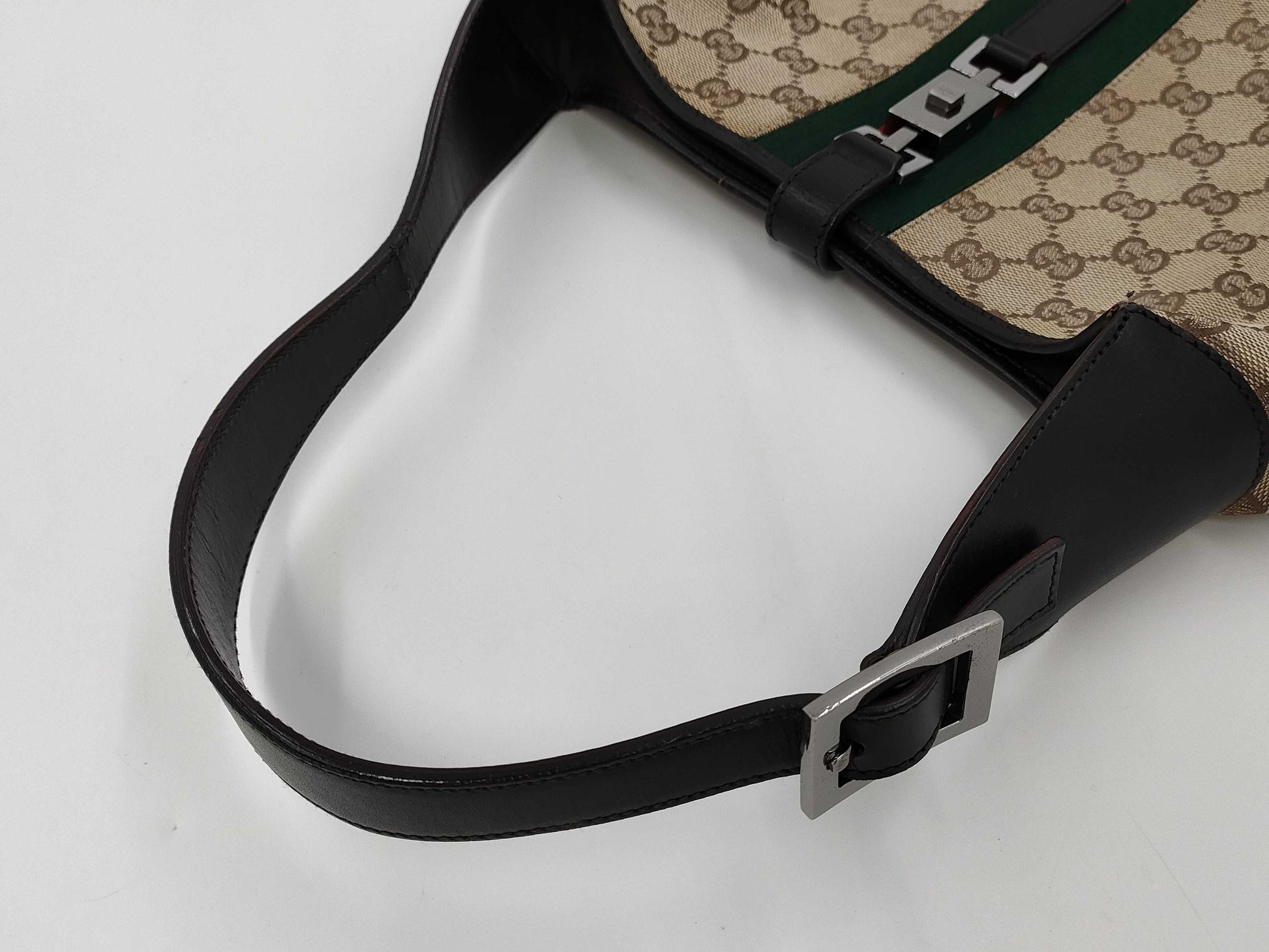 GUCCI GUCCI Jackie Bag Sherry Line GG Canvas Shoulder Bag