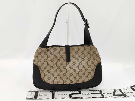GUCCI GUCCI Jackie Bag Sherry Line GG Canvas Shoulder Bag