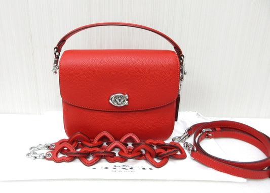 COACH CP211 K2381 Cathy Crossbody 19 Heart Strap 2-Way Shoulder Bag, Approx. W20 x H15cm, Handbag