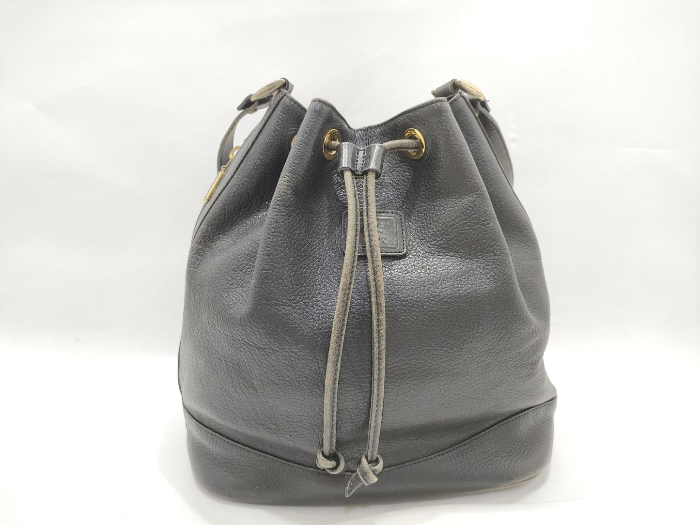 Burberry 6938 Drawstring Shoulder Bag, Black
