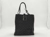 GUCCI GG Pattern Handbag Black Canvas Tote Bag