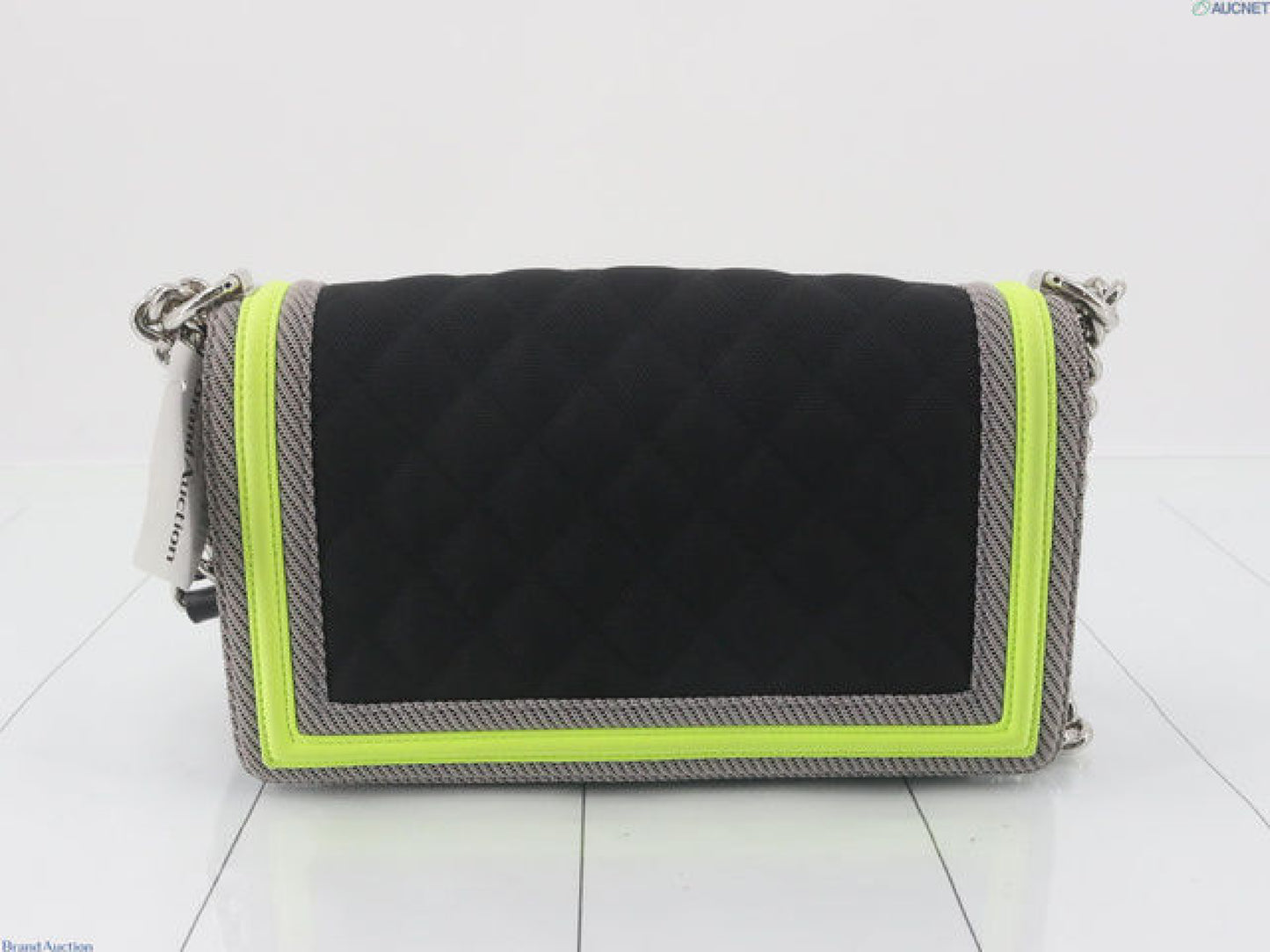 CHANEL Medium Fluo Boy Bag - Black Shoulder Bag