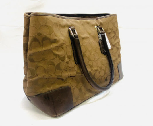 COACH Signature H1J-6089 Brown Tote Bag