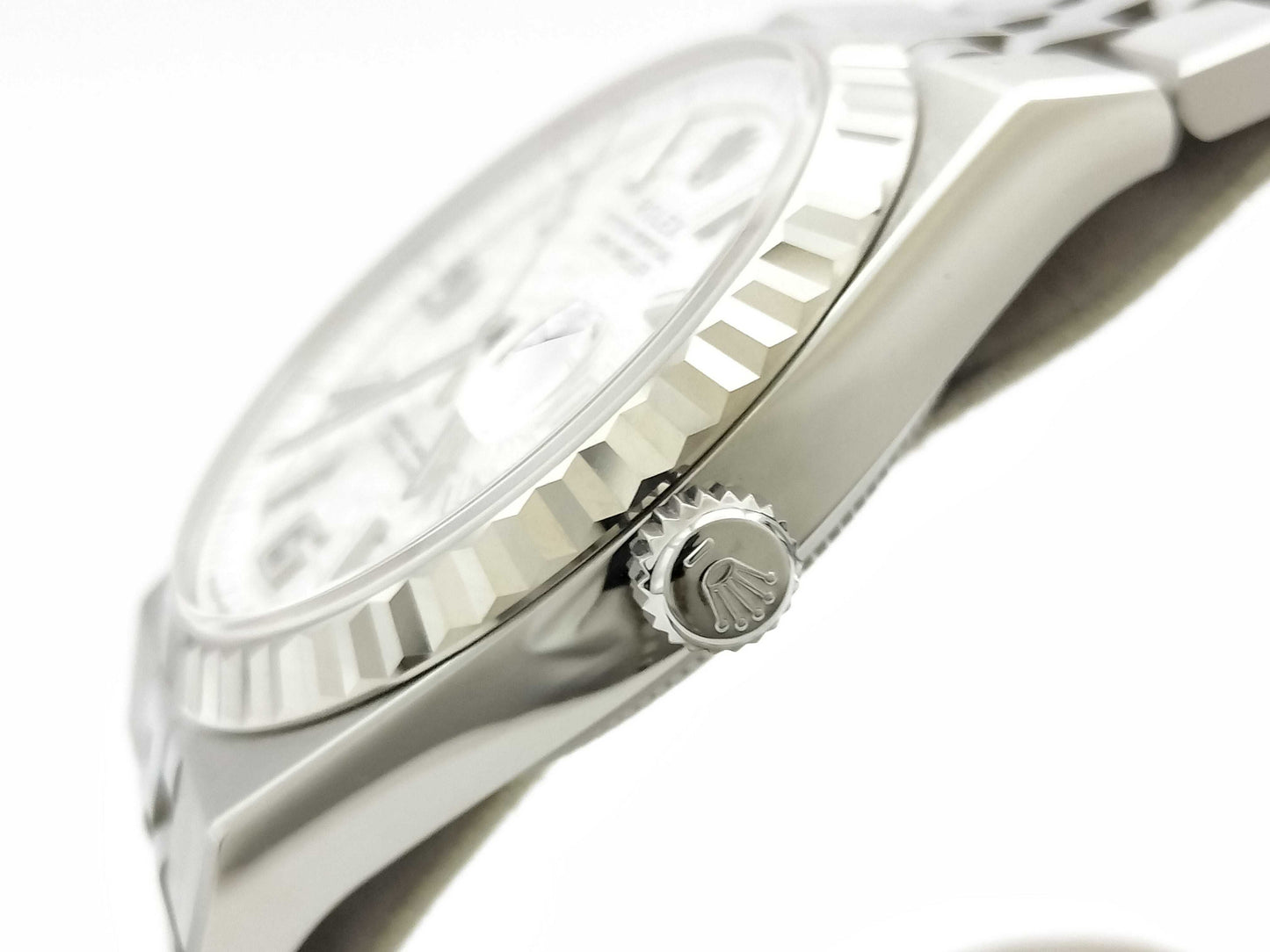 ROLEX Land-Dweller 127234 838C04C5 White Dial Honeycomb Motif Men's Watch