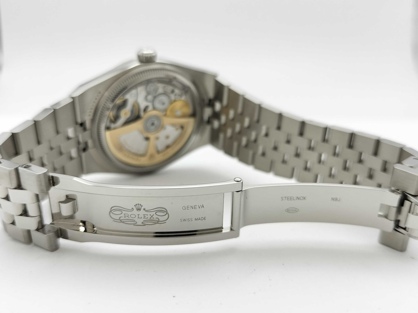 ROLEX Land-Dweller 127234 838C04C5 White Dial Honeycomb Motif Men's Watch