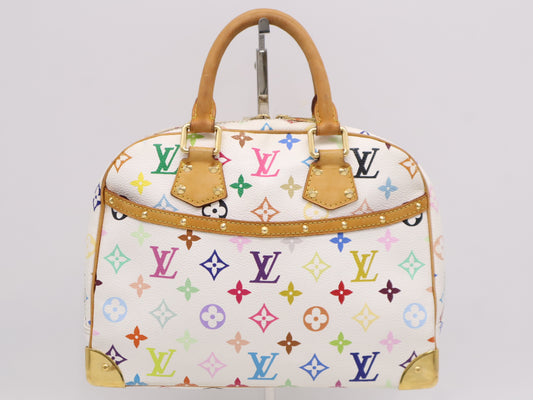 LOUIS VUITTON Monogram Multicolore M92663 Multicolore Trouville Blanc Handbag