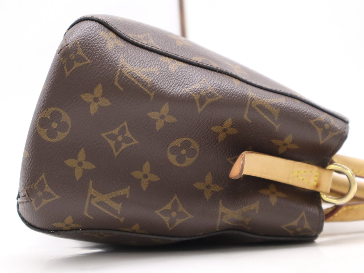 LOUIS VUITTON M41055 Monogram Montaigne BB Handbag with Padlock, 2 Keys, Cloche, and Shoulder Strap