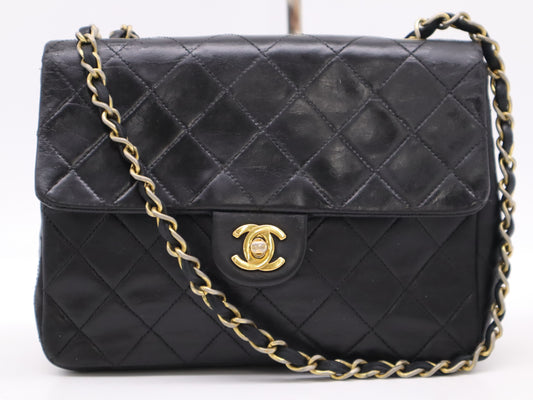 CHANEL Matelasse Mini Matelasse 20 Lambskin Single Flap Single Chain Shoulder Bag
