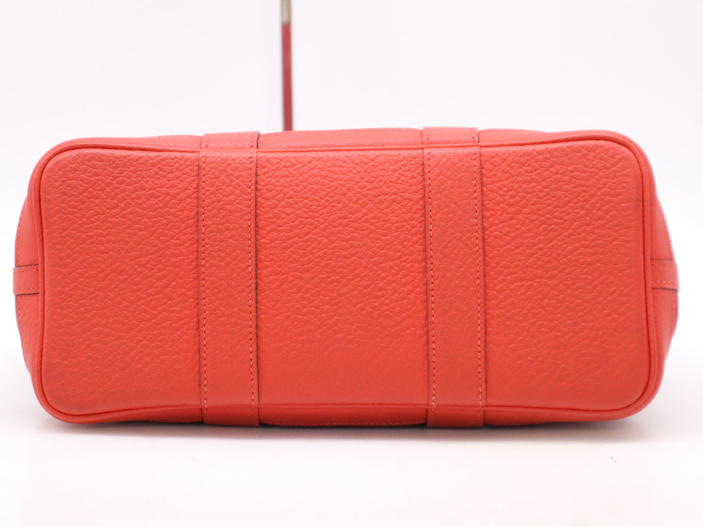 HERMES Toile x Negonda Garden Party Handbag Rouge A Stamp 2017 Handbag