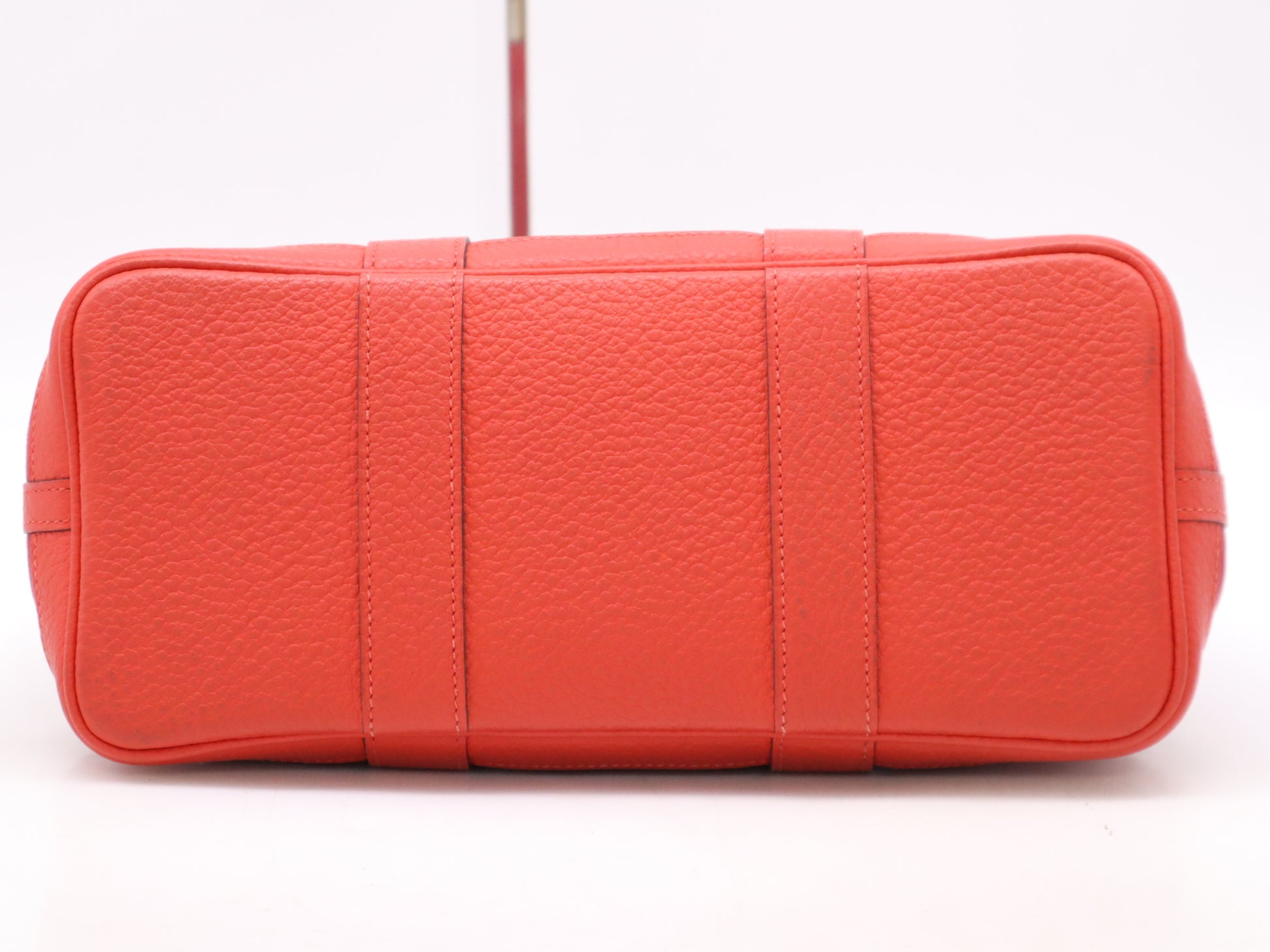 HERMES Toile x Negonda Garden Party Handbag Rouge A Stamp 2017 Handbag