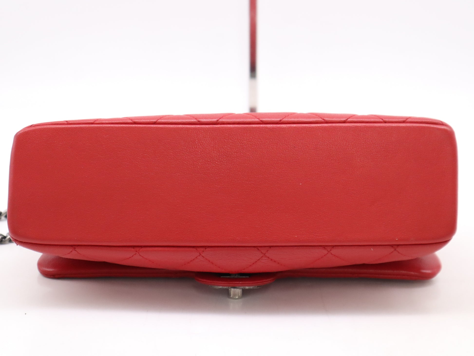 CHANEL Lambskin Matelasse 26 S Flap Double Chain Shoulder Bag with Sterling Silver Hardware, Red Seal and Card Included, 20776679