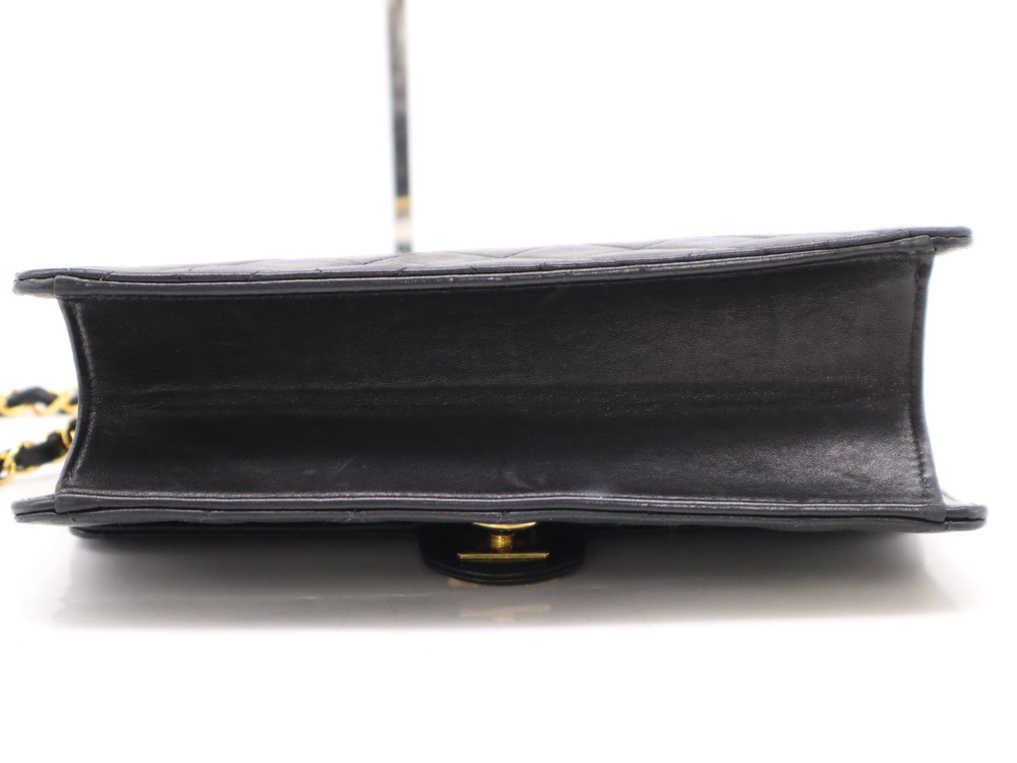 CHANEL Lambskin Matelasse 22 Shoulder Bag, Small Flap, Small Chain, Push Lock, Grand Design Hardware, Black Seal, 4014386