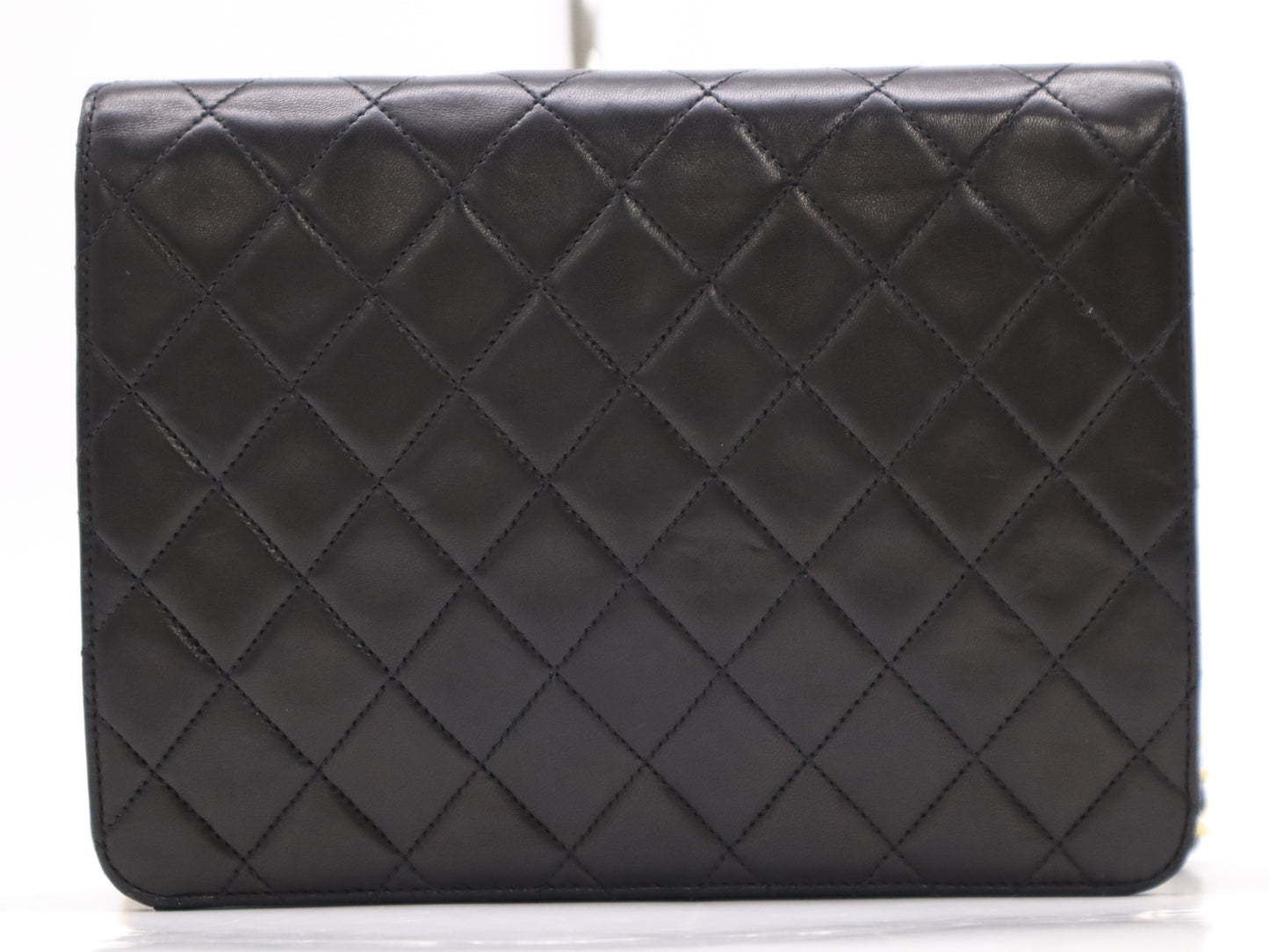 CHANEL Lambskin Matelasse 22 Shoulder Bag, Small Flap, Small Chain, Push Lock, Grand Design Hardware, Black Seal, 4014386