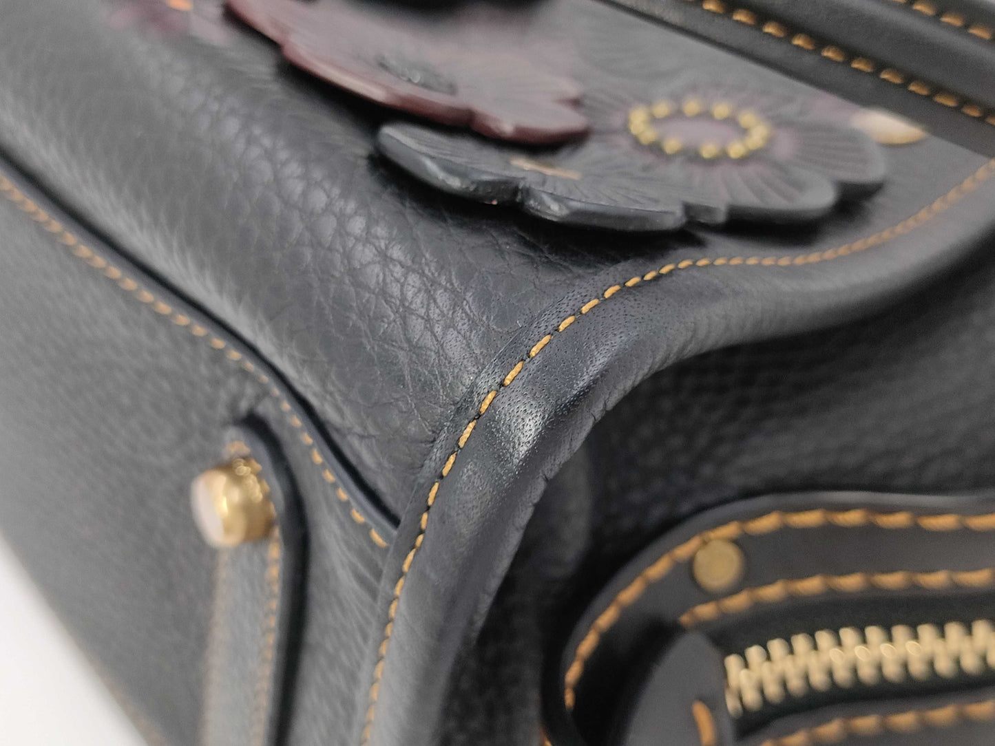 COACH Rogue Handbag Tea Rose Black