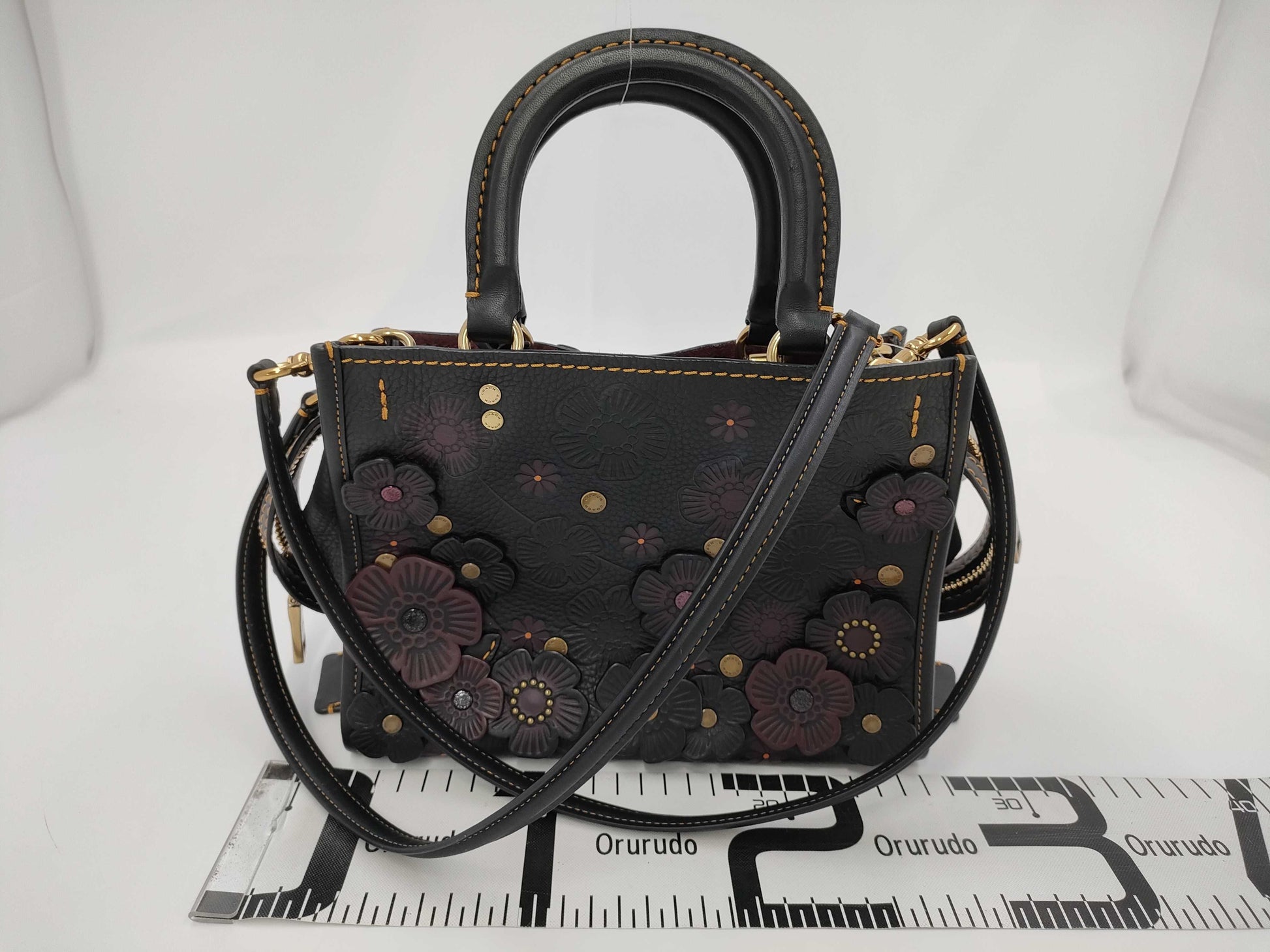 COACH Rogue Handbag Tea Rose Black