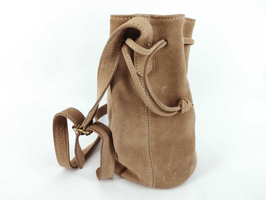 COACH Drawstring Shoulder Bag, Brown Suede, 4931 Shoulder Bag
