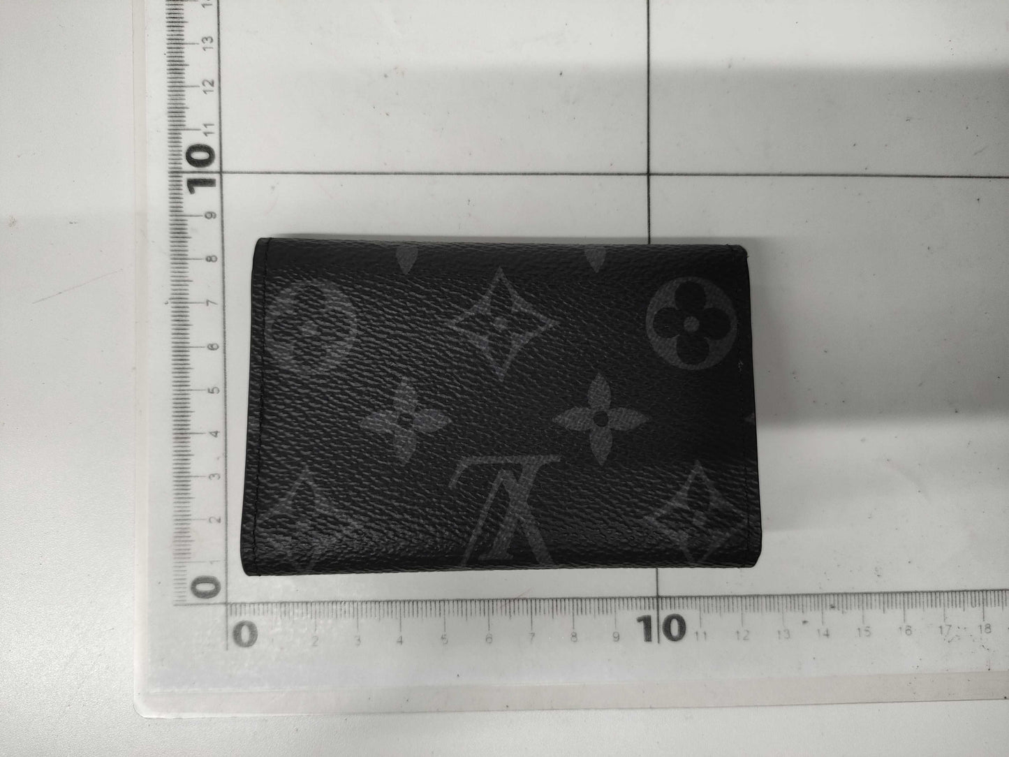 LOUIS VUITTON Monogram Eclipse Multicle 6 M82603 RFID Initial Key Case/Key Holder