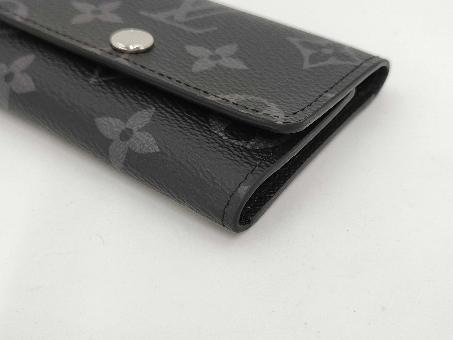 LOUIS VUITTON Monogram Eclipse Multicle 6 M82603 RFID Initial Key Case/Key Holder