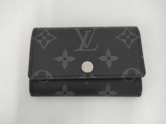 LOUIS VUITTON Monogram Eclipse Multicle 6 M82603 RFID Initial Key Case/Key Holder