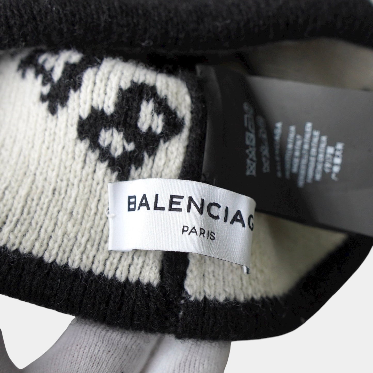 BALENCIAGA BALENCIAGA Logo Knit Beanie Black Other Accessories