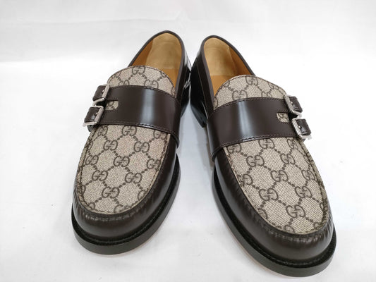 GUCCI GG pattern loafers