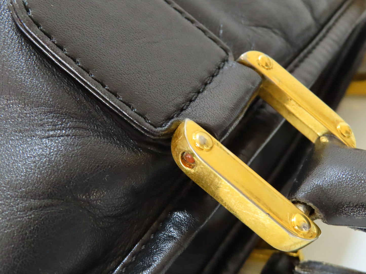 LOEWE Leather Handbag Black Handbag