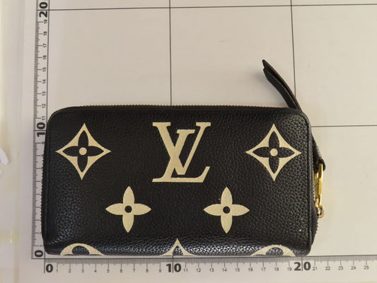 LOUIS VUITTON Monogram Empreinte LV Mono Bicolor Empreinte Zippy Wallet M80481 Wallet