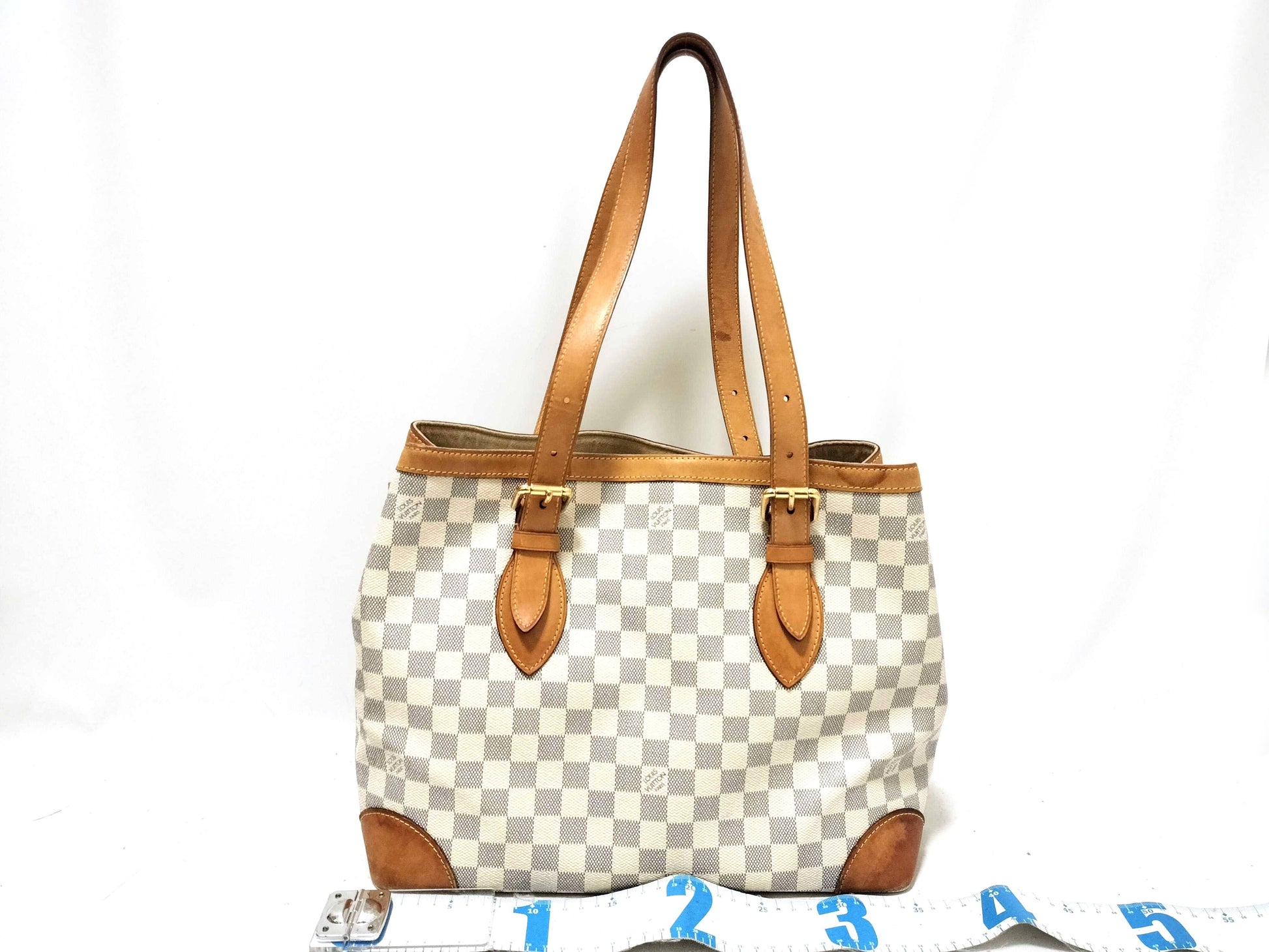 LOUIS VUITTON Damier Azur Hampstead PM Boston Bag N51206