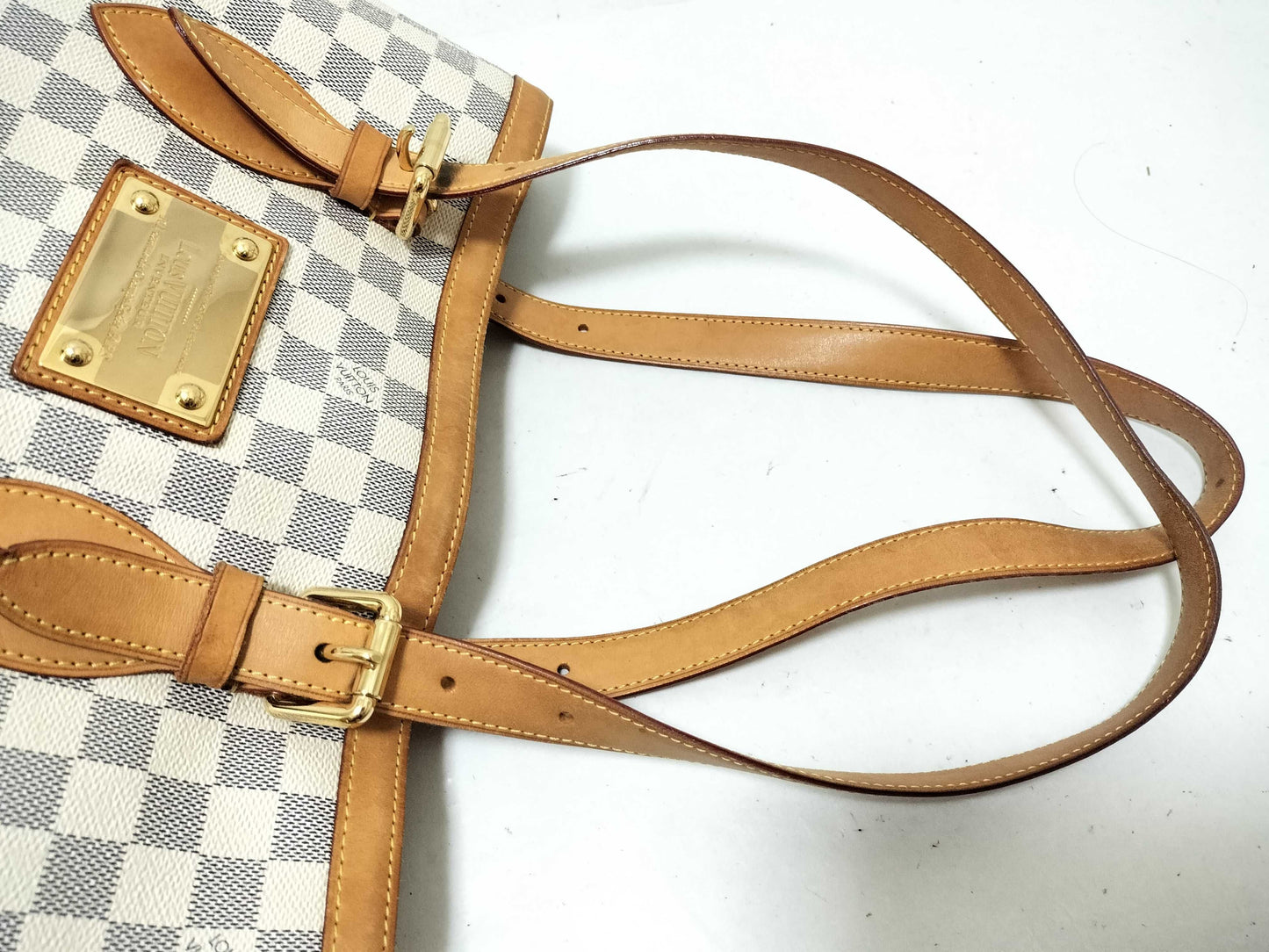 LOUIS VUITTON Damier Azur Hampstead PM Boston Bag N51206