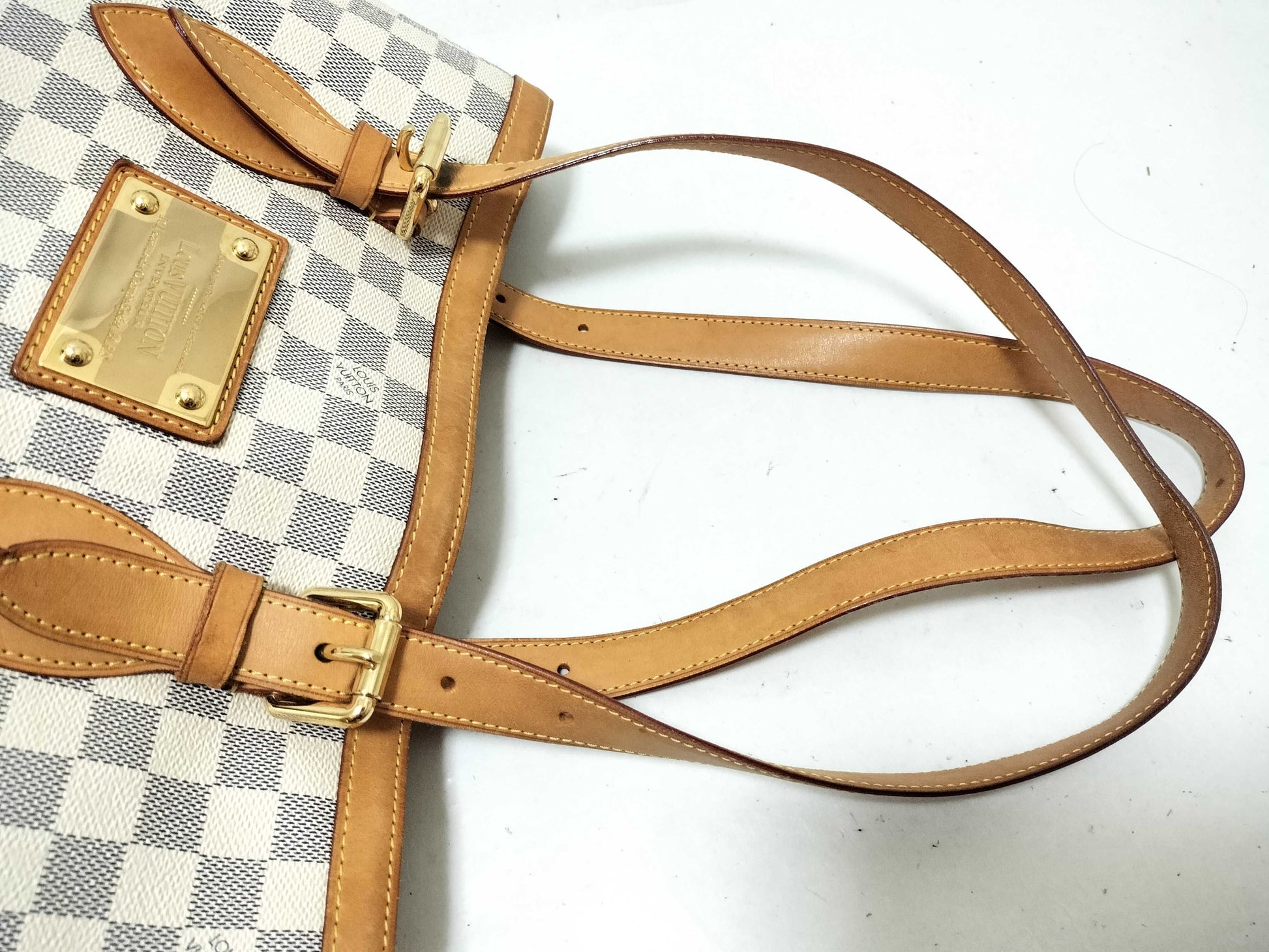 LOUIS VUITTON Damier Azur Hampstead PM Boston Bag N51206