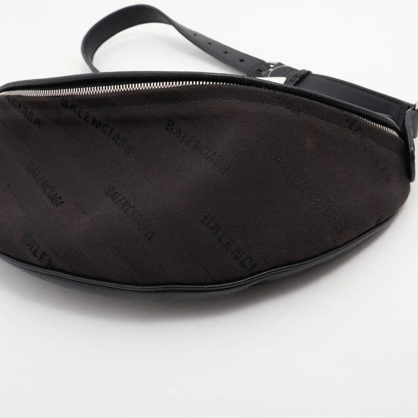 BALENCIAGA Souvenir XS Canvas and Leather Body Bag, Black, 518163 Shoulder Bag