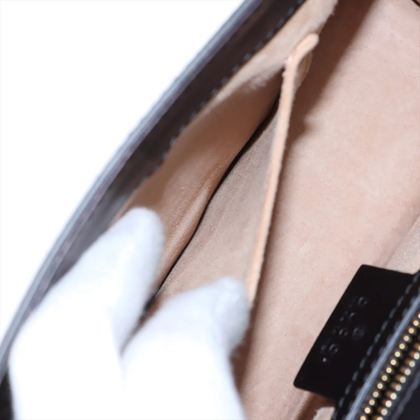 GUCCI Sylvie Leather Shoulder Bag, Navy, 421882