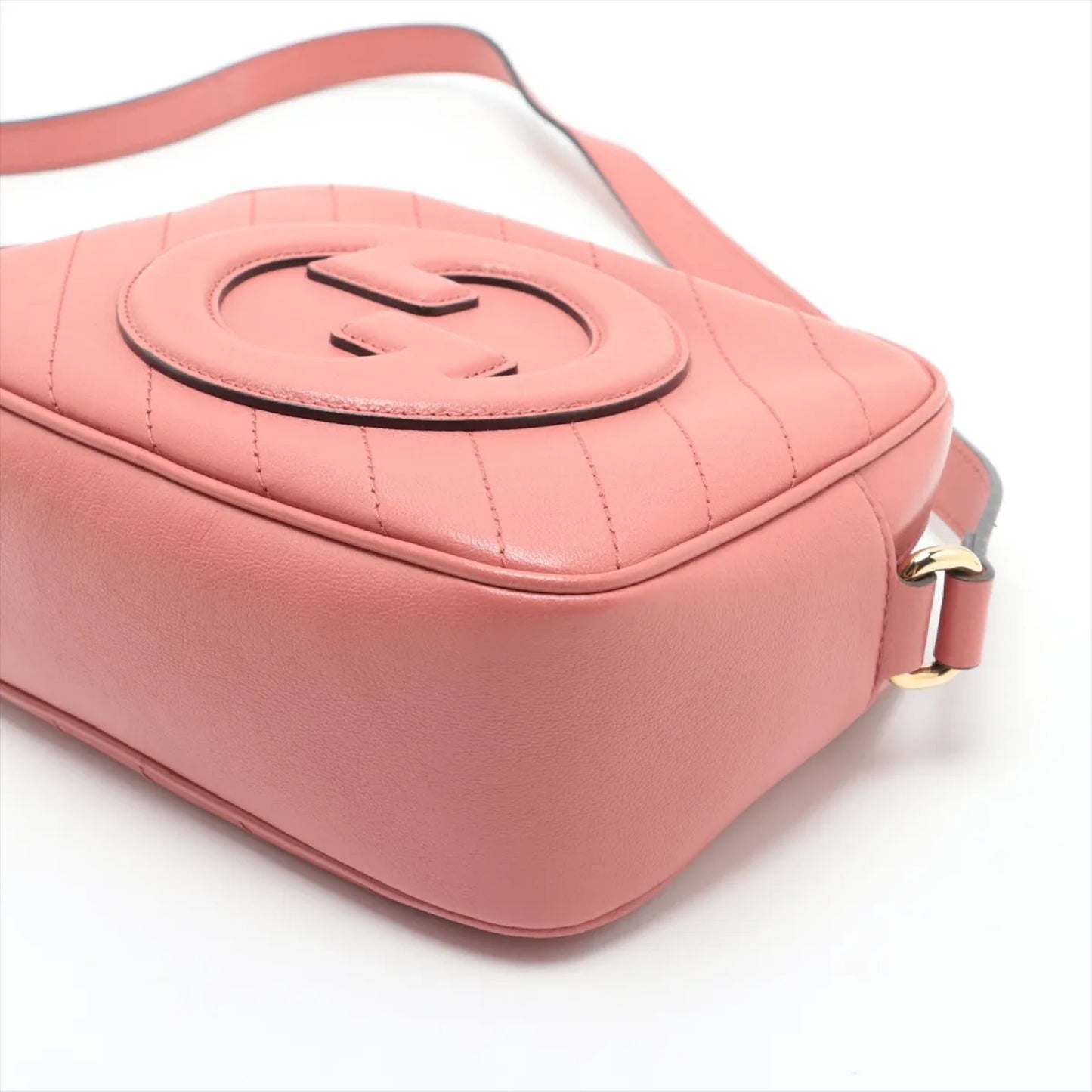 GUCCI Blondie Leather Shoulder Bag, Pink, 742360, Box and Bag Included
