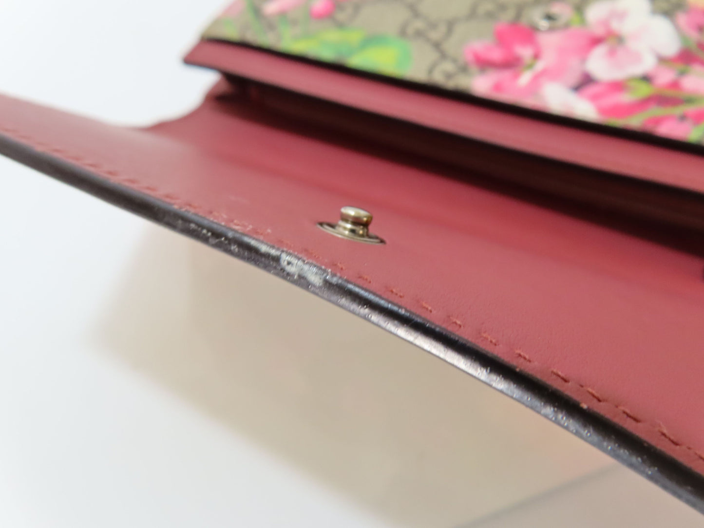 GUCCI GUCCI 404070 GG Supreme Blooms Continental Wallet