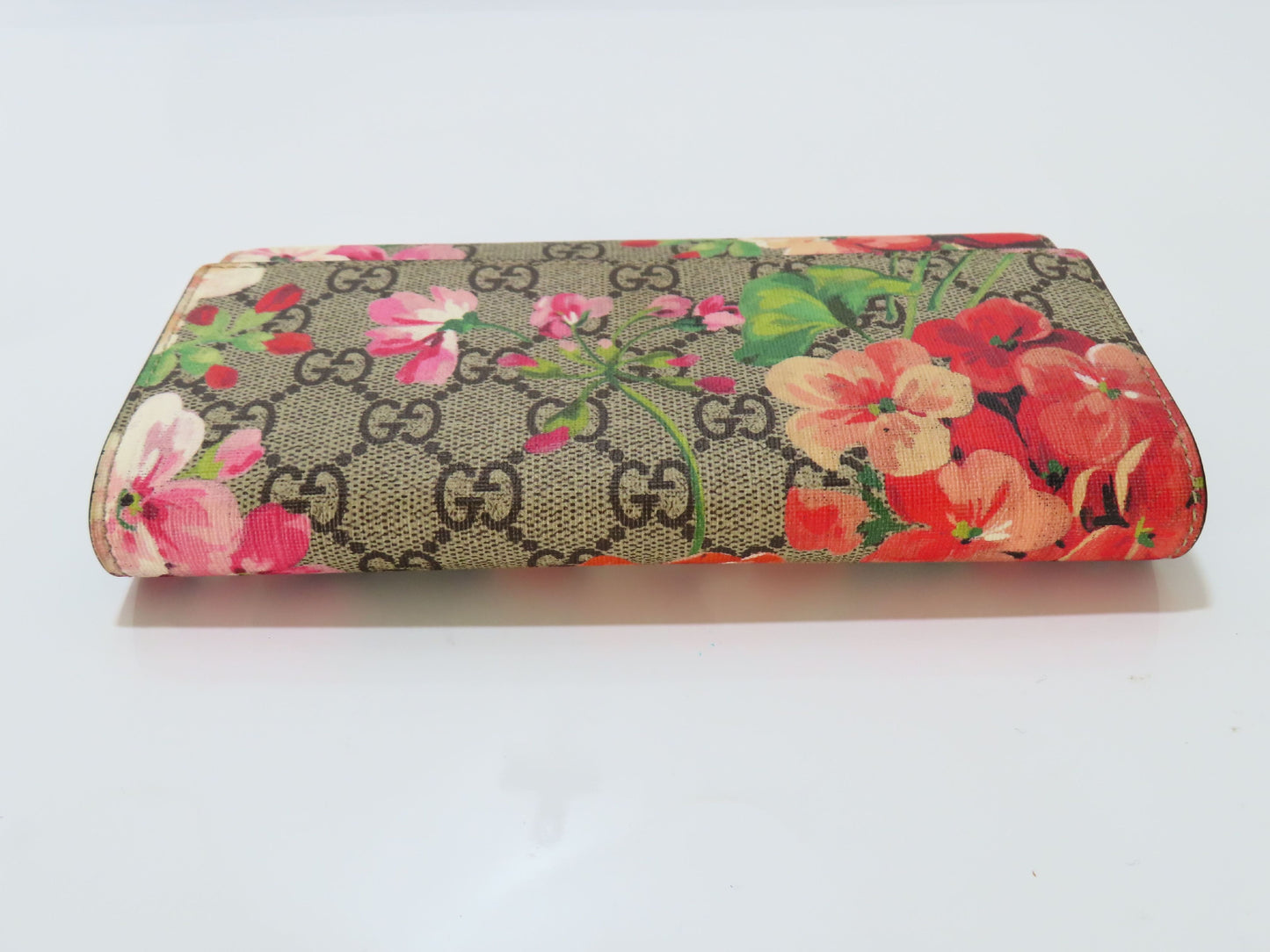 GUCCI GUCCI 404070 GG Supreme Blooms Continental Wallet