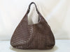 BOTTEGA VENETA Intrecciato Leather Shoulder Bag in Black