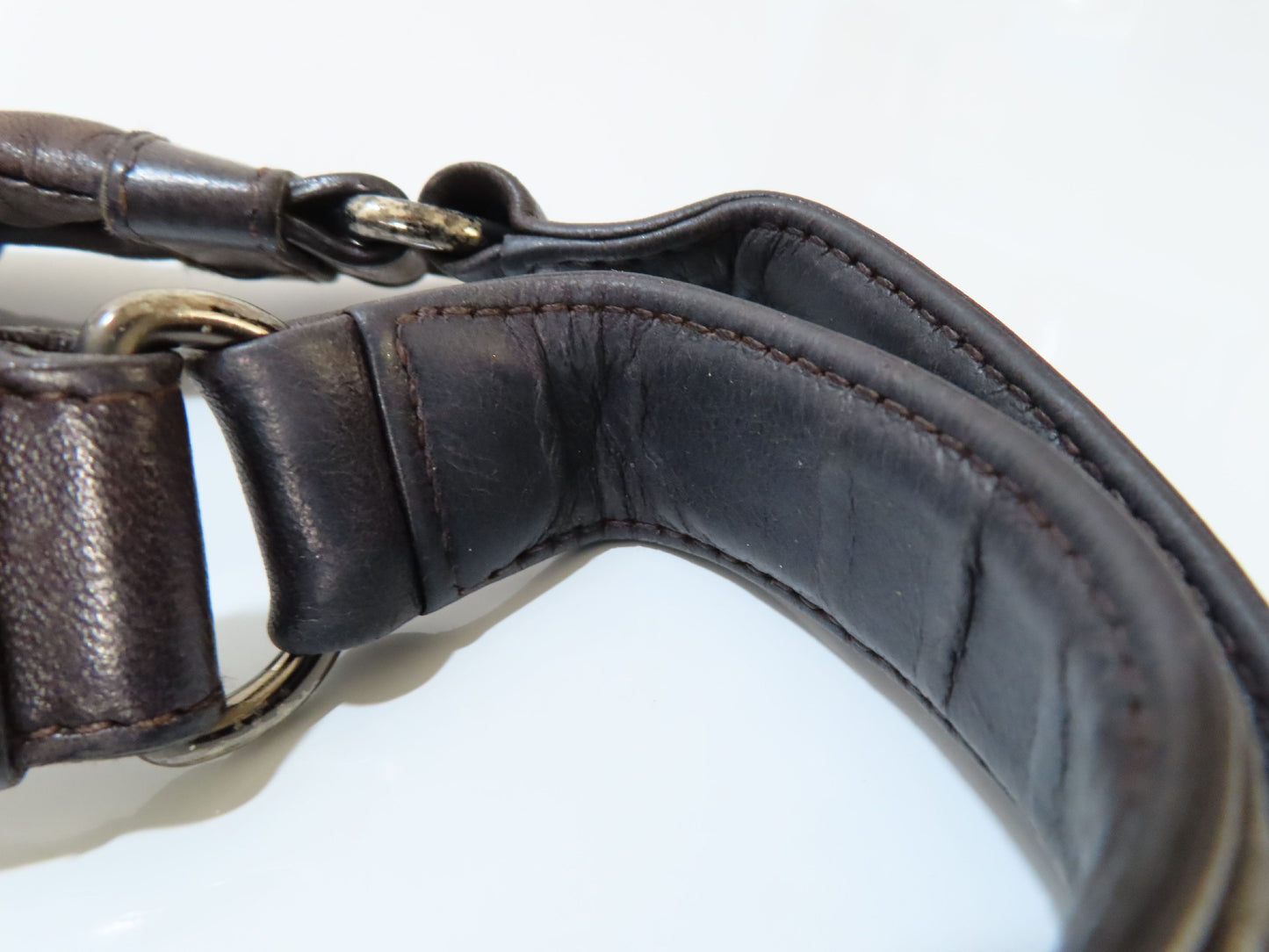 BOTTEGA VENETA Intrecciato Leather Shoulder Bag in Black