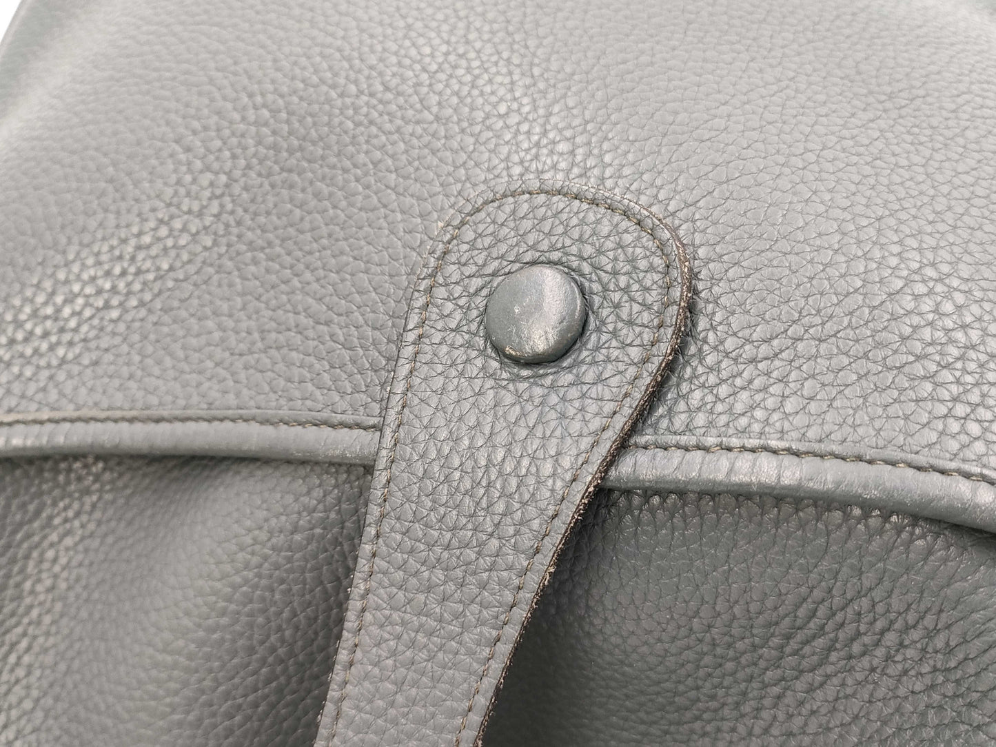 HERMES Evelyn III TGM Taurillon Clemence Cobalt Silver Hardware P Stamp Shoulder Bag