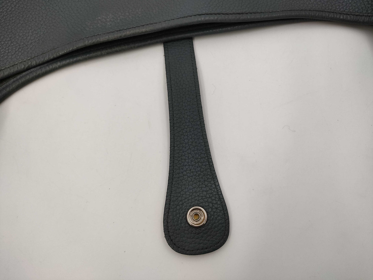 HERMES Evelyn III TGM Taurillon Clemence Cobalt Silver Hardware P Stamp Shoulder Bag