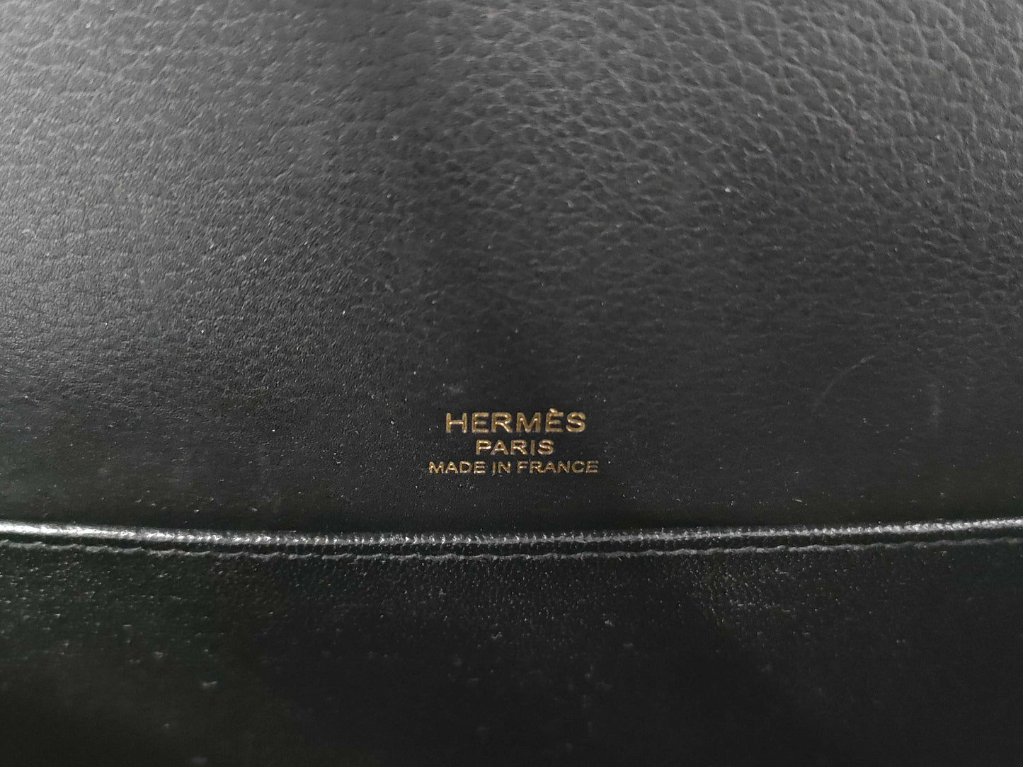 HERMES Sac Lauris Mini Evercolor Black GD Hardware Y Stamp Shoulder Bag