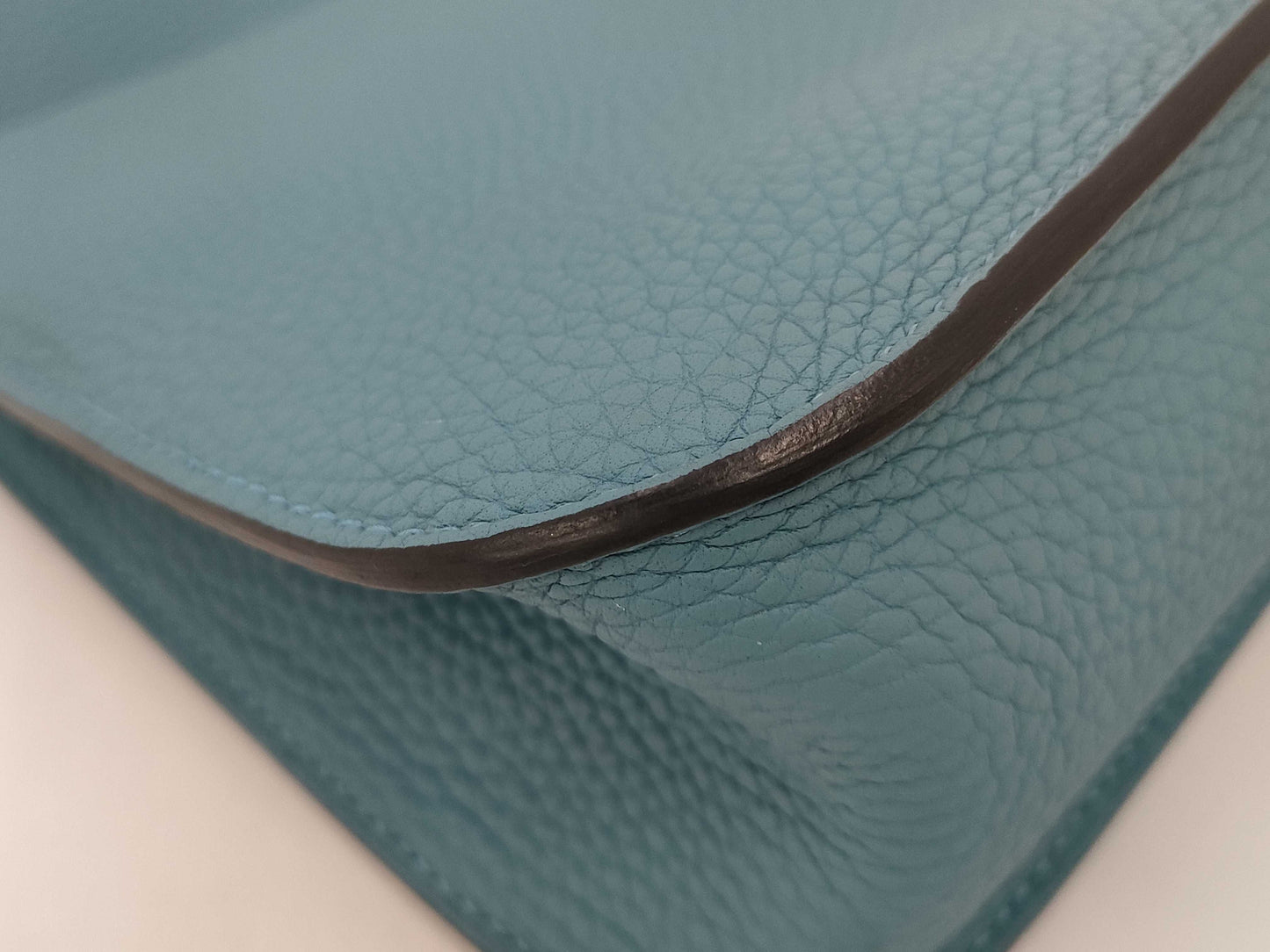 HERMES Arzan 25 Verso Shoulder Bag in Taurillon Clemence Leather, New Blue Jean Leather, Caban, GD Hardware, B Stamp