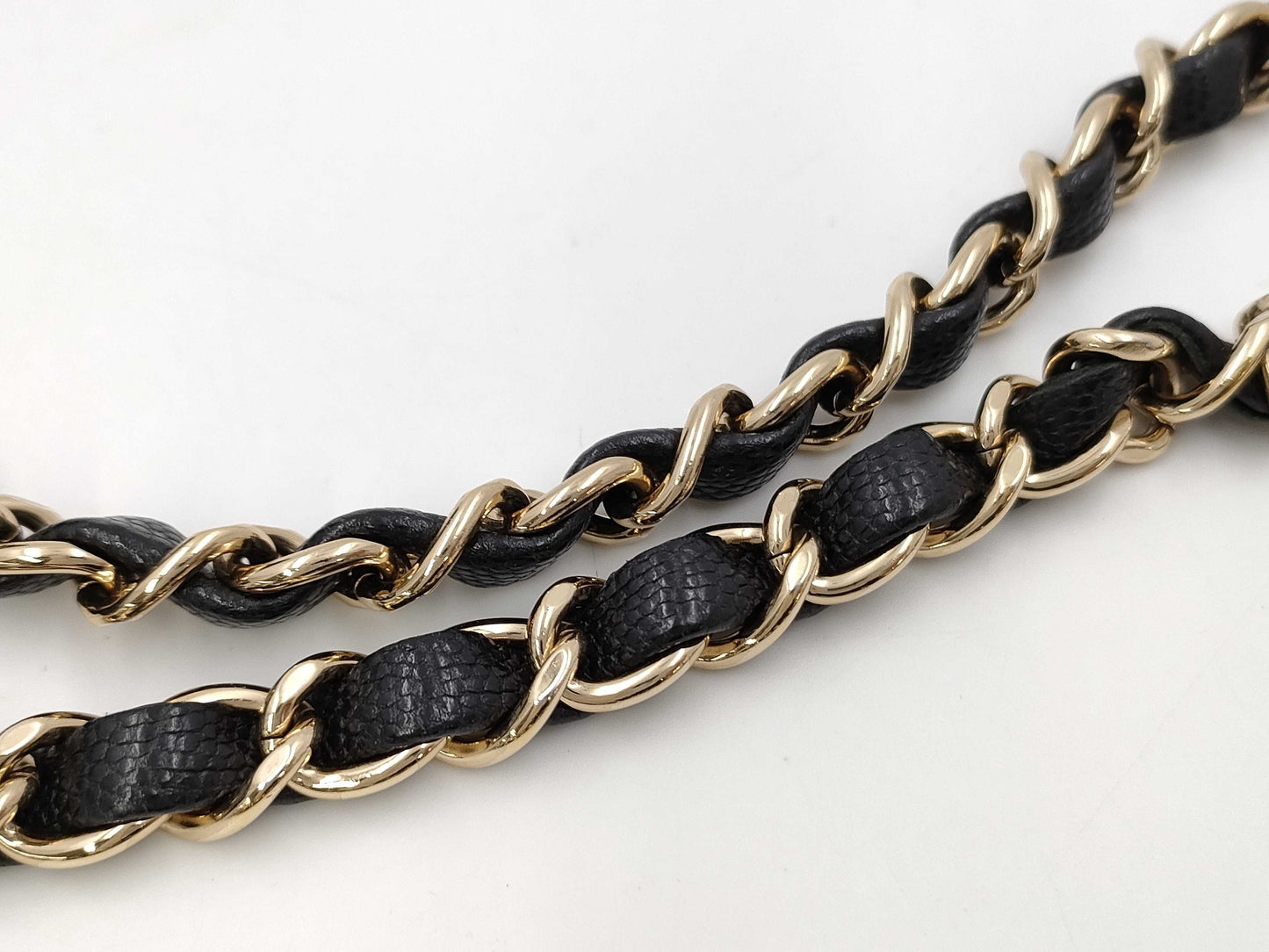 CHANEL Mini Matelasse Caviar Leather Chain Shoulder Bag, Black, No. 24