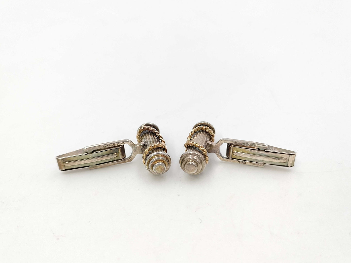 Tiffany & Co. Tiffany 750xSV Cufflinks 9.6g Tie Clip/Cufflinks