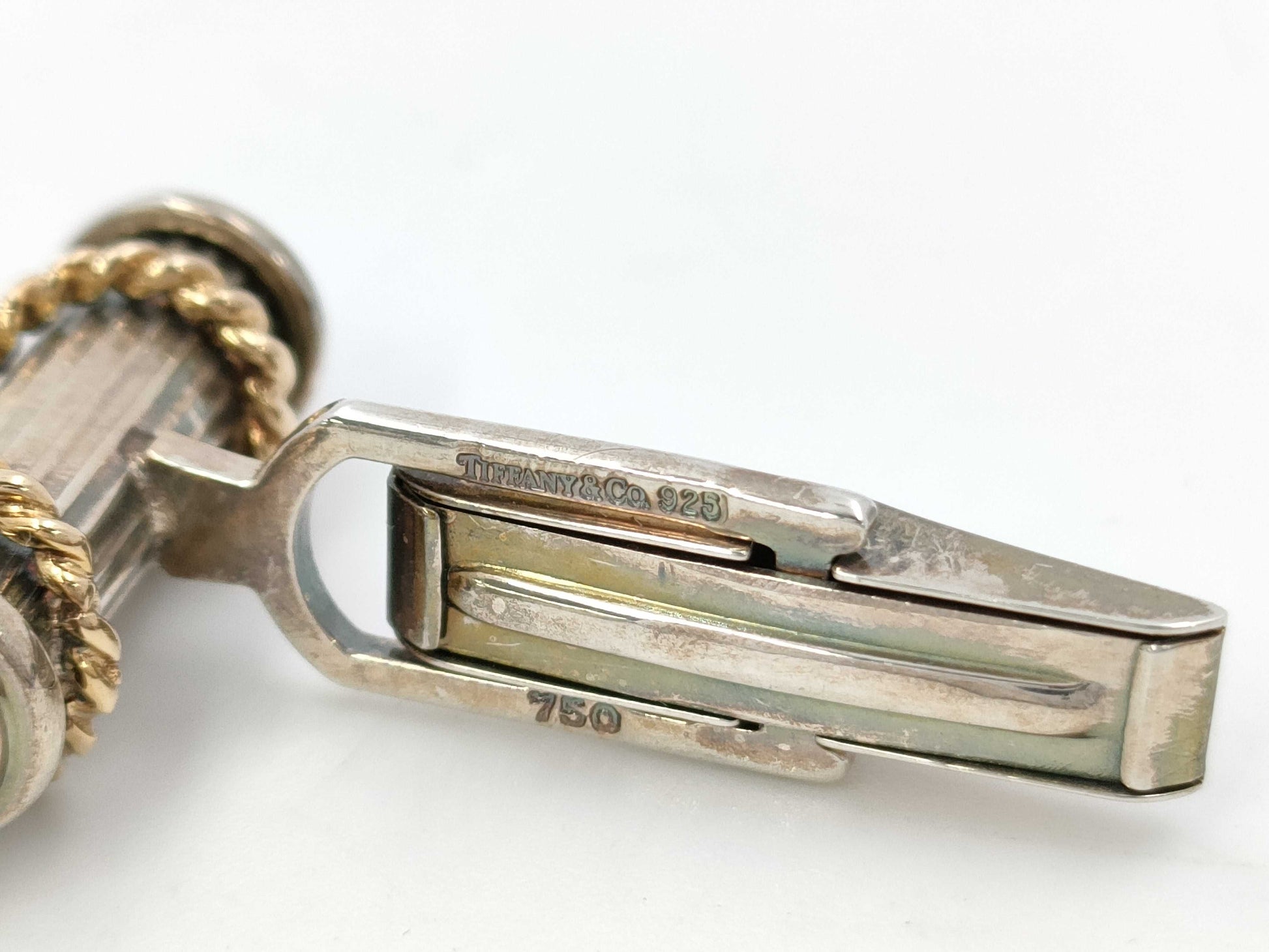 Tiffany & Co. Tiffany 750xSV Cufflinks 9.6g Tie Clip/Cufflinks