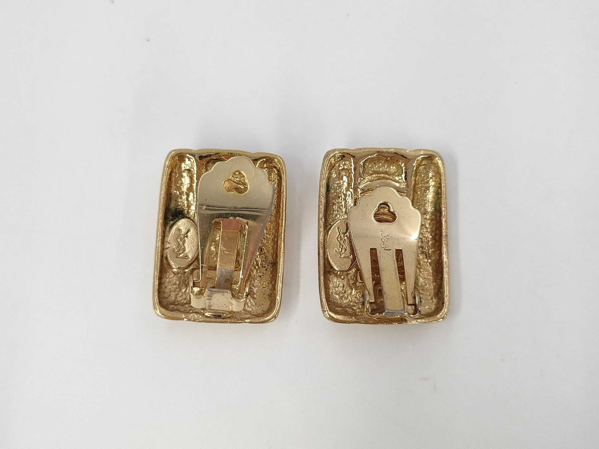 Yves Saint Laurent YSL Gold Earrings