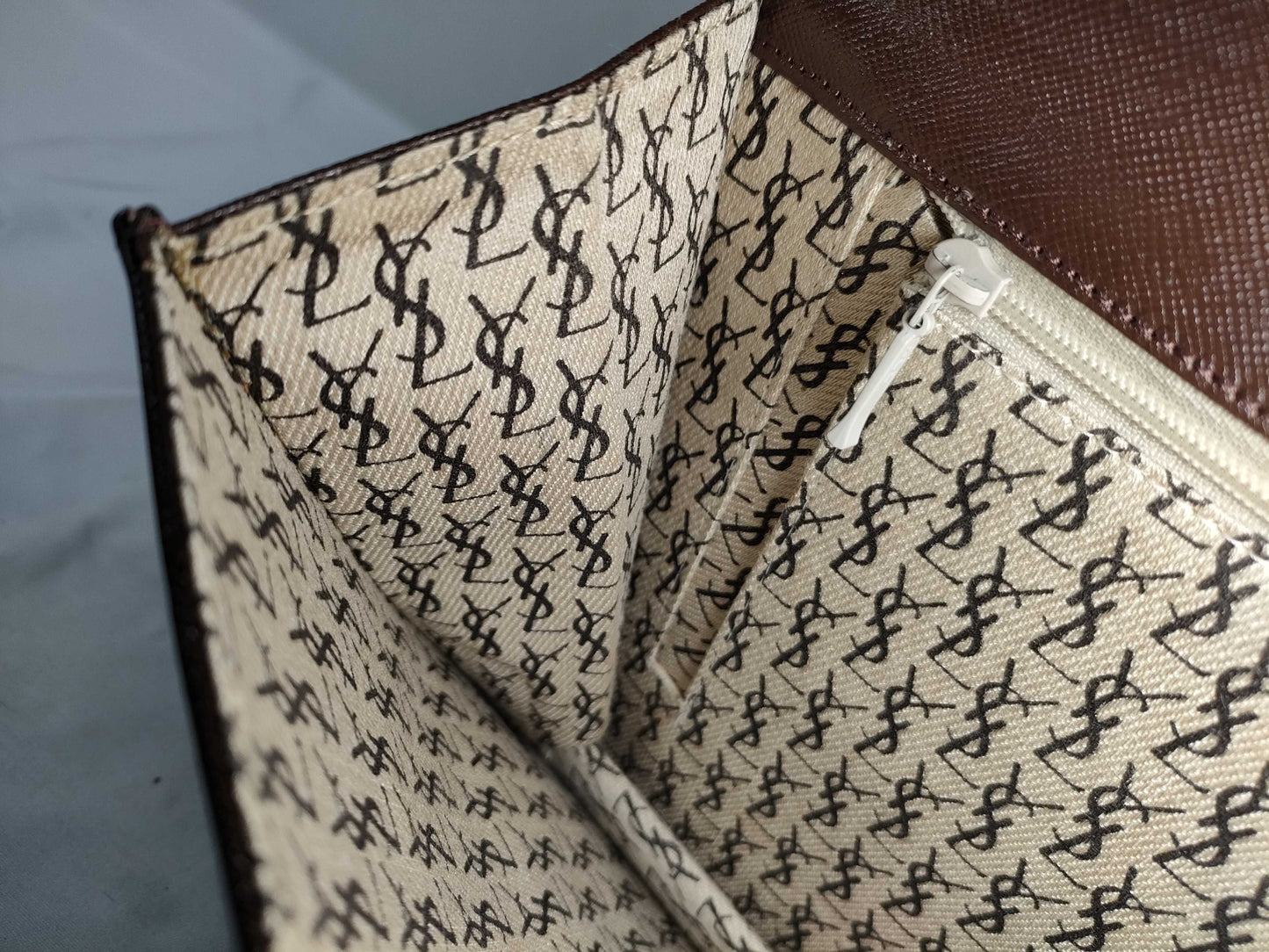 Yves Saint Laurent YSL Clutch Bicolor Clutch Bag