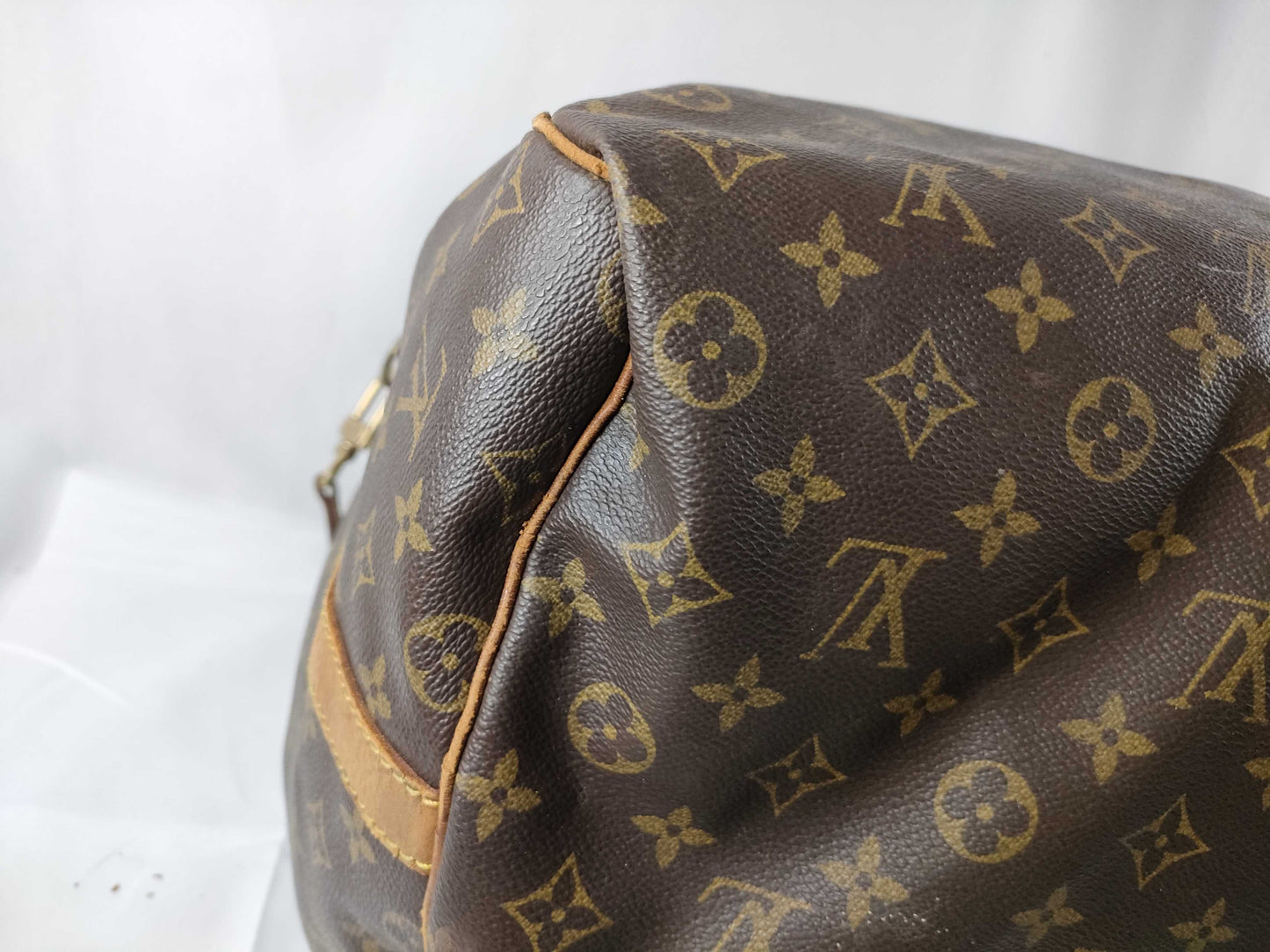 LOUIS VUITTON Monogram Keepall Bandouliere Boston Bag