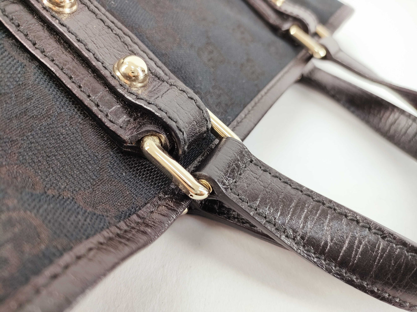 GUCCI GG Canvas Handbag Black