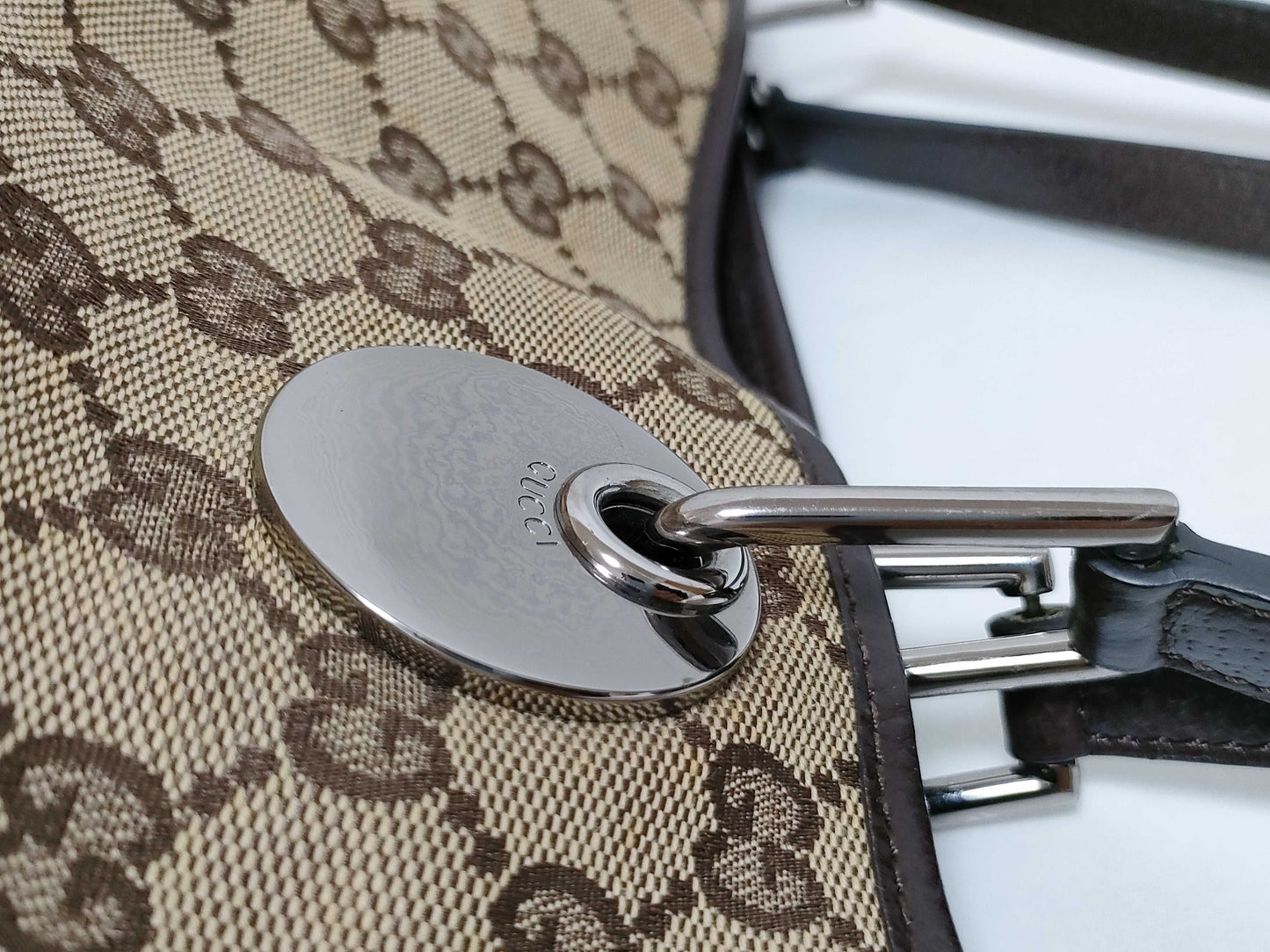 GUCCI GG Canvas Tote Bag Gucci GG Canvas Tote Bag